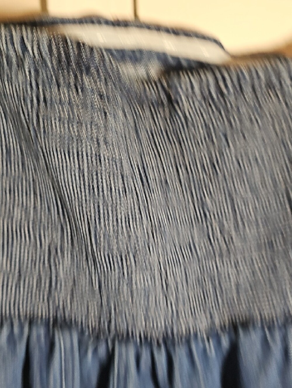 Strapless Denim Mini Dress in Dark Blue - Picture 5 of 5